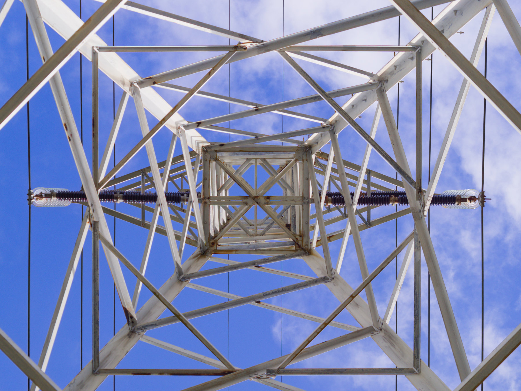 Steel lattice transmission tower, Guam